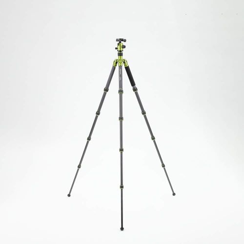  Mefoto MeFOTO Classic Carbon Fiber Globetrotter Travel TripodMonopod Kit - Green (C2350Q2G)