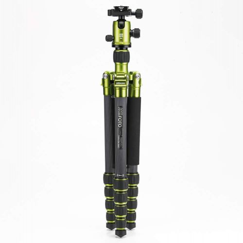  Mefoto MeFOTO Classic Carbon Fiber Globetrotter Travel TripodMonopod Kit - Green (C2350Q2G)