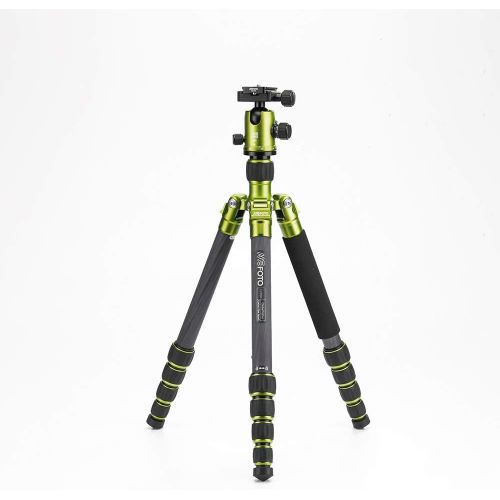  Mefoto MeFOTO Classic Carbon Fiber Globetrotter Travel TripodMonopod Kit - Green (C2350Q2G)