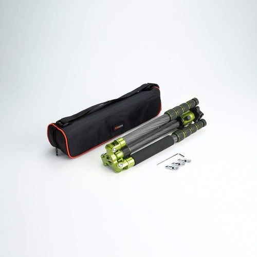  Mefoto MeFOTO Classic Carbon Fiber Globetrotter Travel TripodMonopod Kit - Green (C2350Q2G)