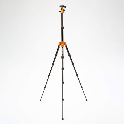  Mefoto MeFOTO Classic Aluminum Backpacker Travel Tripod Kit - Orange (A0350Q0C)