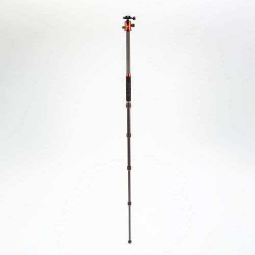  Mefoto MeFOTO Classic Carbon Fiber Globetrotter Travel TripodMonopod Kit - Red (C2350Q2R)