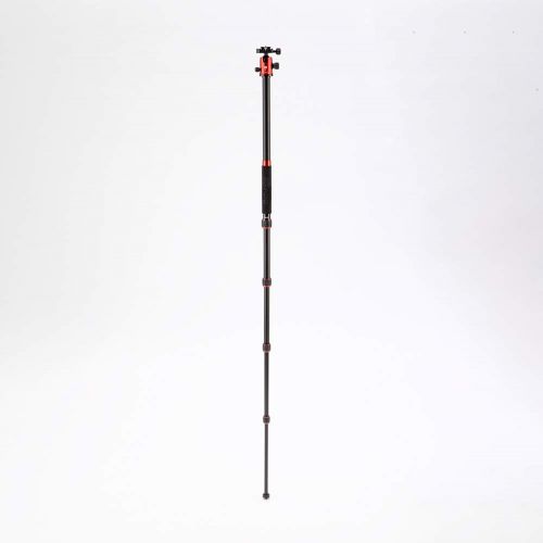  Mefoto MeFOTO Classic Carbon Fiber Globetrotter Travel TripodMonopod Kit - Red (C2350Q2R)