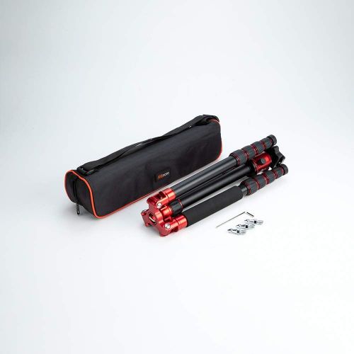  Mefoto MeFOTO Classic Carbon Fiber Globetrotter Travel TripodMonopod Kit - Red (C2350Q2R)