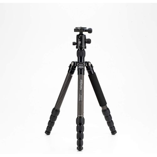  Mefoto MeFOTO Classic Carbon Fiber Globetrotter Travel TripodMonopod Kit - Red (C2350Q2R)