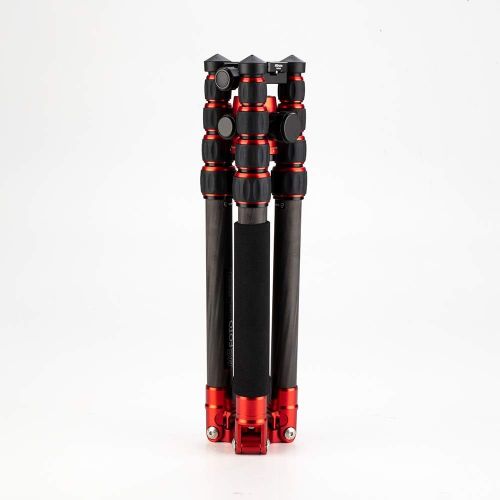  Mefoto MeFOTO Classic Carbon Fiber Globetrotter Travel TripodMonopod Kit - Red (C2350Q2R)