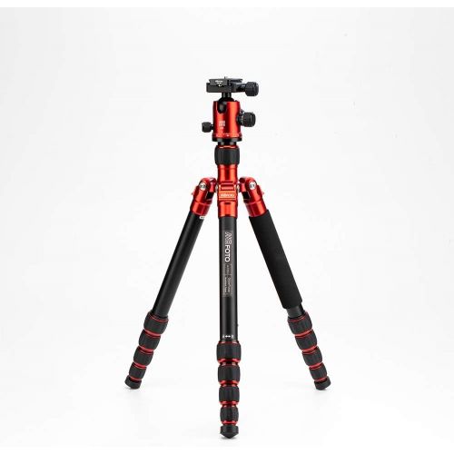  Mefoto MeFOTO Classic Carbon Fiber Globetrotter Travel TripodMonopod Kit - Red (C2350Q2R)