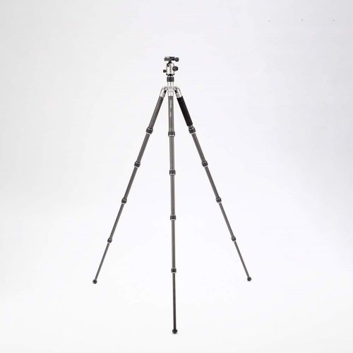  Mefoto MeFOTO Classic Carbon Fiber Globetrotter Travel TripodMonopod Kit - Titanium (C2350Q2T)