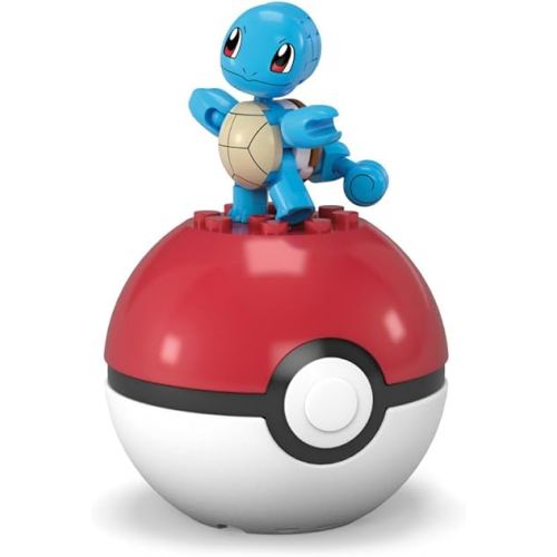  MEGA Pokemon Construction Toy Pokemon Evergreen Squirtle Ball for Kids Ages 6 and Up