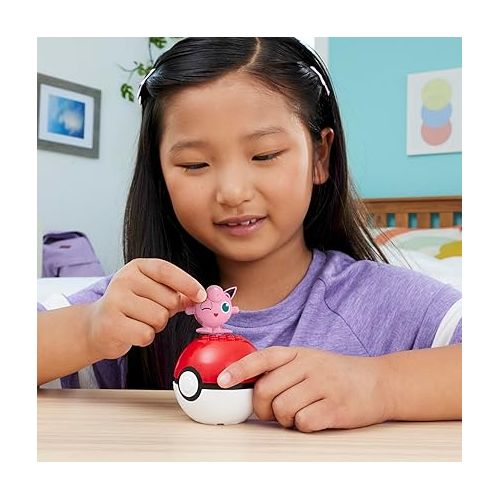  MEGA Pokemon Construction Toy Pokemon Evergreen Jigglypuff for Kids Ages 6 and Up