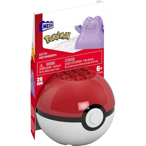  MEGA Pokemon Evergreen Ditto Pokemon Building Toy for Ages 6 and Up