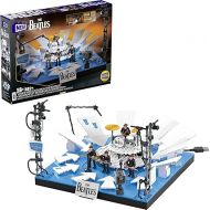 Mega The Beatles Building Set with 681 Pieces, 4 Poseable Action Figures and Ed Sullivan Stage, with LED Lights, for Adult Collectors