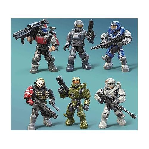  MEGA Halo Action Figure Building Toys Set, 20th Anniversary Character Collector Pack with 352 Pieces, 20 Poseable Articulation Figures, Kids or Adults (Amazon Exclusive)