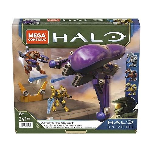  MEGA Mattel Halo Arbiter's Quest Banshee Vehicle Halo Infinite Construction Set,Building Toys for Boys