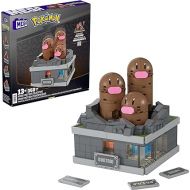Mega Pokemon Building Toys Set Mini Motion Dugtrio with 350 Pieces, Pop Up Motion, 5 Inches Tall, for Adult Collectors