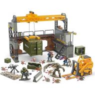 Mega Halo Infinite Toys Building Set for Kids, Floodgate Firefight with 634 Pieces, 4 Poseable Micro Action Figures and Accessories (Amazon Exclusive)
