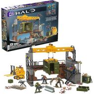 Mega Halo Infinite Toys Building Set for Kids, Floodgate Firefight with 634 Pieces, 4 Poseable Micro Action Figures and Accessories, Gift Ideas
