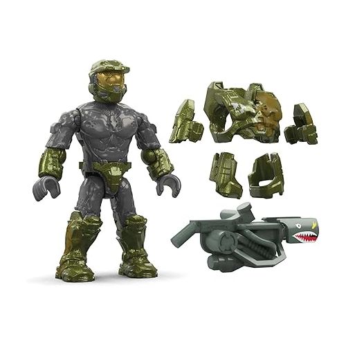  Mega Halo Infinite Toys Building Set for Kids, Floodgate Firefight with 634 Pieces, 4 Poseable Micro Action Figures and Accessories (Amazon Exclusive)
