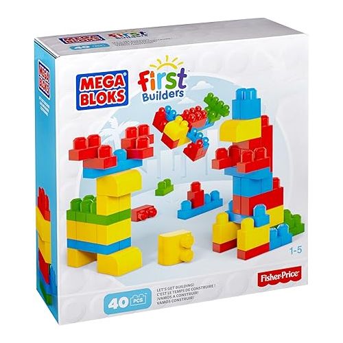  Mega Bloks Let's Start Building 40 pieces