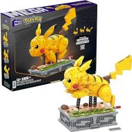 Mega Pokemon Building Toys Set Motion Pikachu with 1092 Pieces and Running Movement, for Adult Collectors