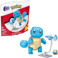 Mega Pokemon Building Toys Set Build & Show Squirtle with 199 Pieces, Articulated and Poseable, 4 Inches Tall, for Kids