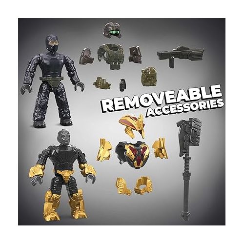  MEGA Halo Infinite Toy Building Sets, Banished Garrison Pack with 6 Micro Action Figures, Accessories and Buildable Rocket Launcher