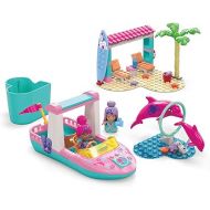 MEGA Barbie Color Reveal Building Toy Playset, Dolphin Exploration with 121 Pieces, 15 Surprises and Accessories, Kids Age 5+ Years