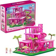 Mega Barbie The Movie Building Toys Set, DreamHouse Replica with 1795 Pieces, 4 Figures and Accessories, for Adults & Fans