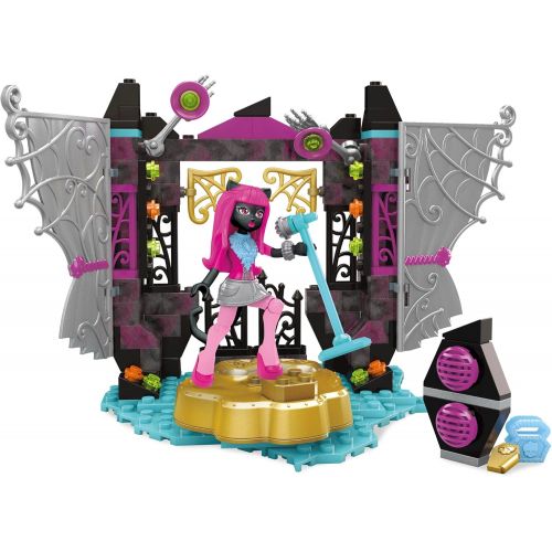 메가블럭 [아마존베스트]Mega Construx Monster High Catty Noir Stage Fright Building Set