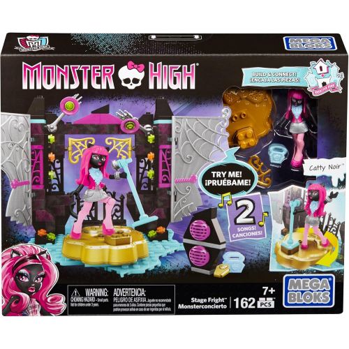 메가블럭 [아마존베스트]Mega Construx Monster High Catty Noir Stage Fright Building Set