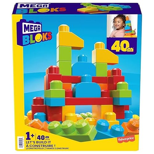 메가블럭 Mega Bloks Let's Build! Construction Toy for 1 Year Old and Up