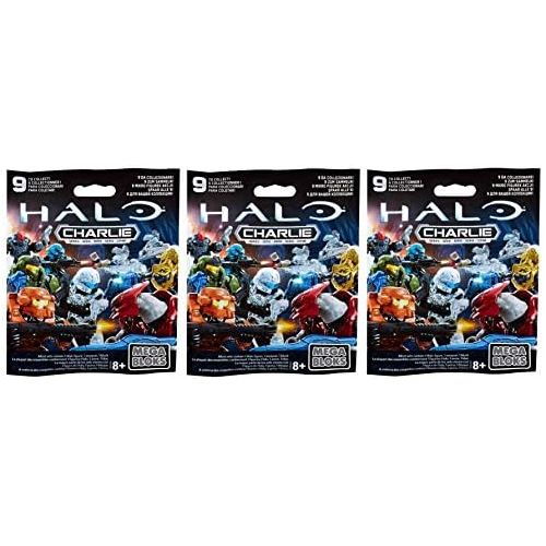 메가블럭 [아마존베스트]Mega Bloks Halo (3 Packs) Charlie Series Mini Figure Blind Bags (Total of 3 Packs)