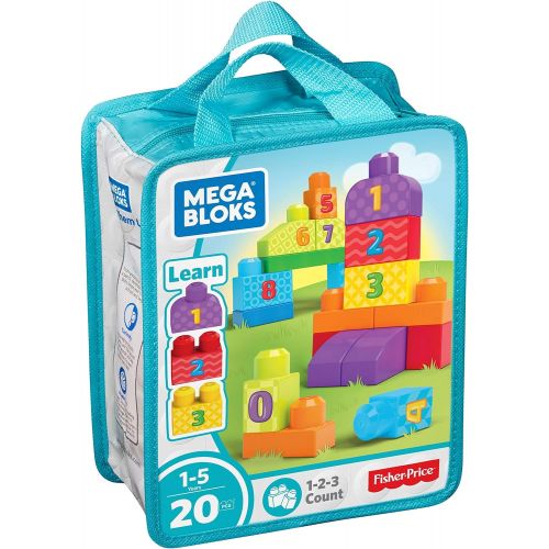 메가블럭 [아마존베스트]Mega Bloks 1-2-3 Count! Bag - Packaging Colors May Vary