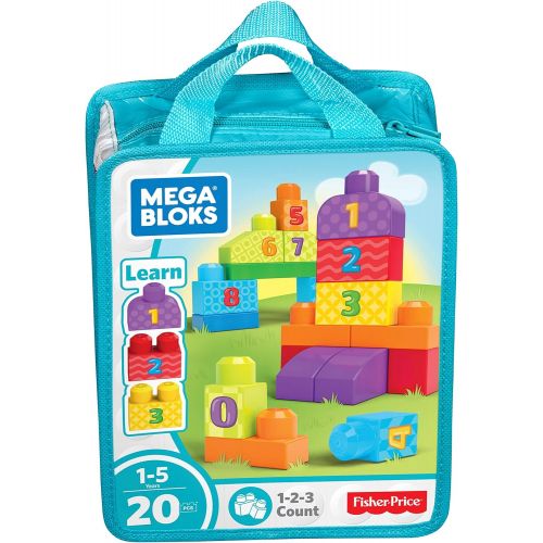 메가블럭 [아마존베스트]Mega Bloks 1-2-3 Count! Bag - Packaging Colors May Vary