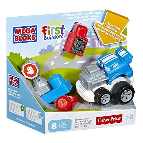 메가블럭 [아마존베스트]Mega Bloks First Builders Speedy Sam Building Kit