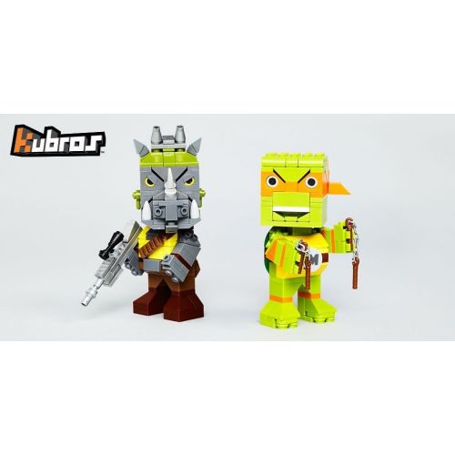 메가블럭 Mega Bloks SDCC 2016 Exclusive TMNT Kubros Michelangelo vs Rocksteady Special Edition