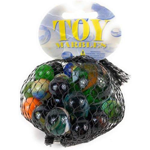  [아마존베스트]Mega Marbles Beginners Marbles Game - 24 Player Marbles - 1 Shooter Marble With Display Rings