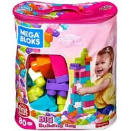 [아마존베스트]Mega Bloks Big Building Bag, Pink, 80 Piece