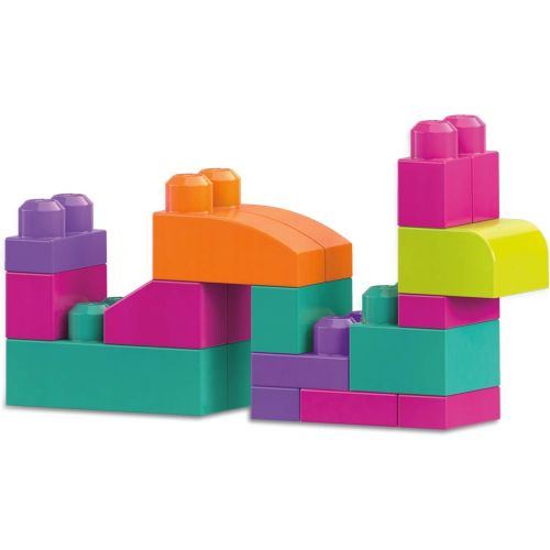  [아마존베스트]Mega Bloks Big Building Bag, Pink, 80 Piece