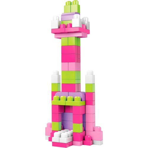  [아마존베스트]Mega Bloks Big Building Bag, Pink, 80 Piece