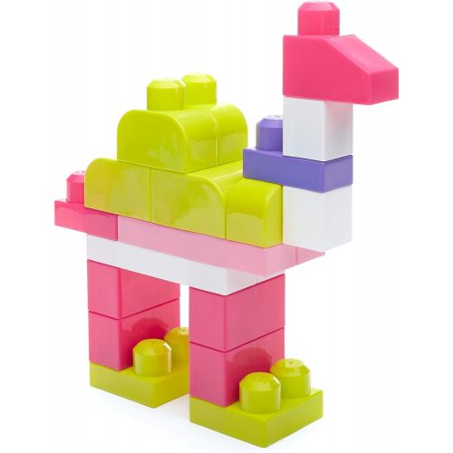  [아마존베스트]Mega Bloks Big Building Bag, Pink, 80 Piece