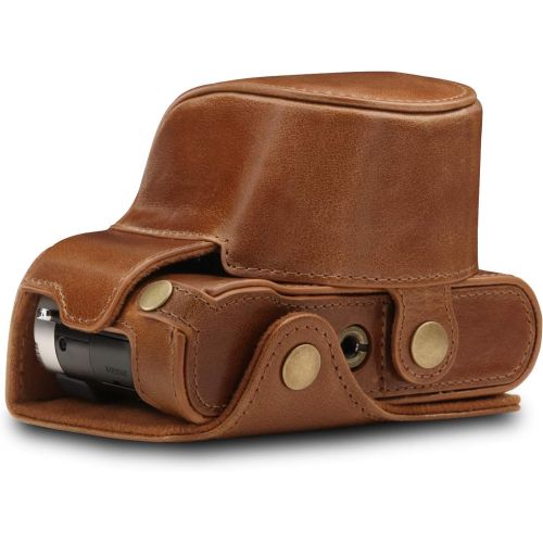  MegaGear Ever Ready Genuine Leather Camera Case Compatible with Leica D-Lux 7