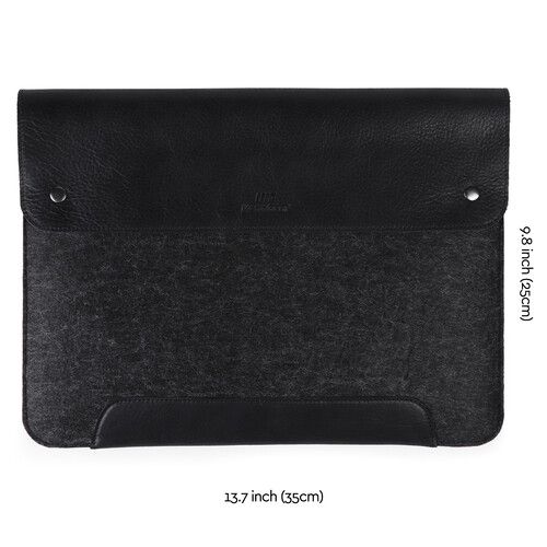  MegaGear Genuine Leather and Fleece Sleeve for 13.3