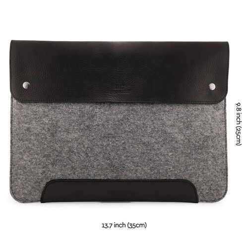  MegaGear Genuine Leather and Fleece Sleeve for 13.3