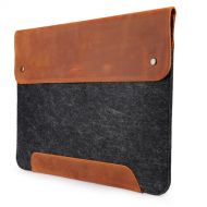 MegaGear Genuine Leather and Fleece Sleeve for 13.3