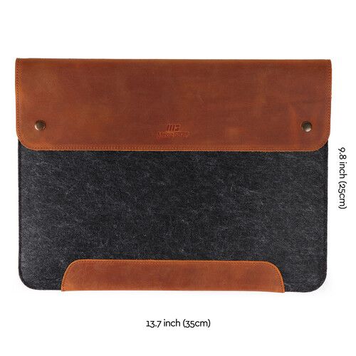  MegaGear Genuine Leather and Fleece Sleeve for 13.3