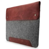 MegaGear Genuine Leather and Fleece Sleeve for 13.3