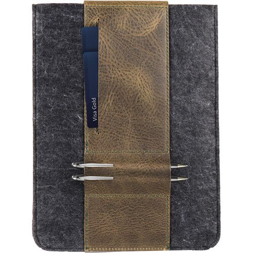  MegaGear Genuine Leather Tablet Sleeve Case for iPad Pro (Green)