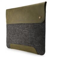 MegaGear Genuine Leather and Fleece Sleeve for 13.3