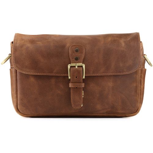  MegaGear Leather Camera Messenger Bag (Brown)